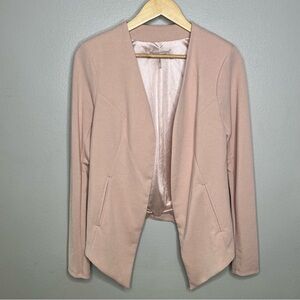 BCBGeneration Formal Blazer Pink Open Front Asymmetrical Hem - Small